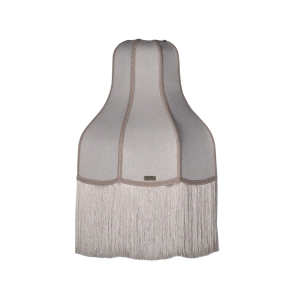 LUMINÁRIA CHARLOTE GRANDE COM TEDIDO COM ACABAMENTO BEGE